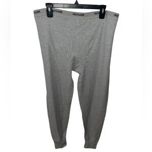 4/$25 Men’s Fruit of the Loom Gray Thermal Underwear Size XXL